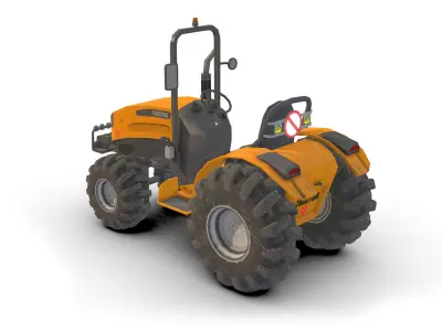 Tractor  Low-poly 3D model