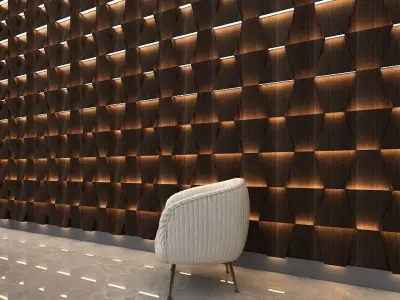 3d wall panel Low-poly 3D model purchase
