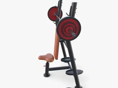 Olympic shoulder bench 3D model