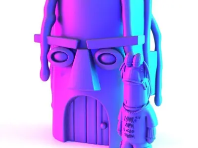 Travis Scott SpongeBob SquarePants Look Mom I Can Swim toy 3D print model