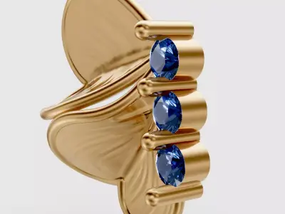 Butterfly Earring Luxury 3D print model