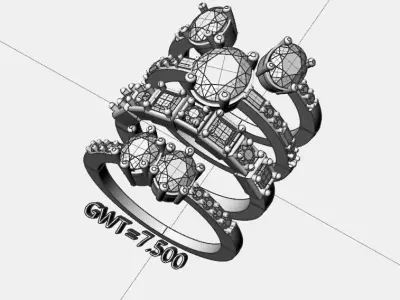 Fashion RING 3D model