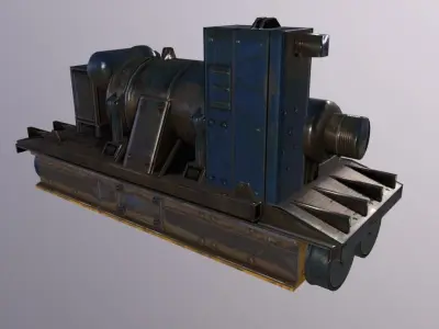 Crane Engine Low-poly 3D model