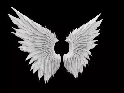 Ice Shard Wings 3d Print Model 3D print model