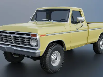 F-250 1973 3D print model