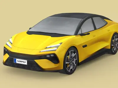 Lotus Emeya 2024 Low-poly 3D model