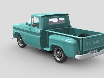 Chevrolet C10 Pickup 1963 Low-poly 3D model