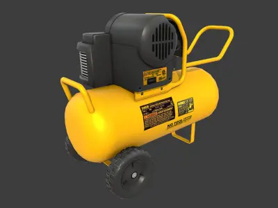 Air Compressor Low-poly 3D model