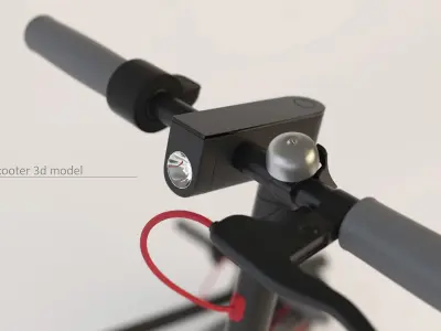 electric scooter 3D model