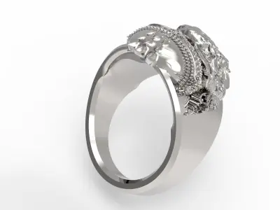 Ring of Hanuman This s Thai Pattern to 3D Print 3D print model