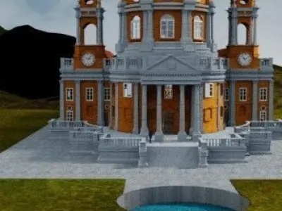 BASILICA di SUPERGA TURIN 3D model