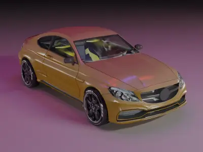 Mercedes-AMG 6S Coupe 2016 Free low-poly 3D model