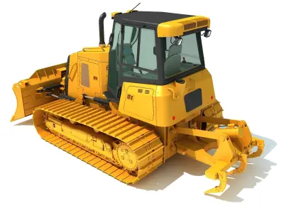 Bulldozer Construction Dozer 3D model