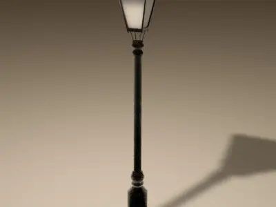 Streetlight PACK Low-poly 3D model