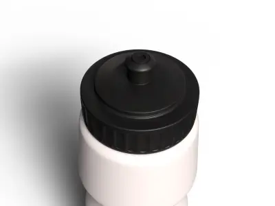 Sport Plastic Bottle 3D Model Low-poly 3D model