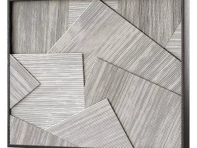 Baltic wall decor by Palecek - Rattan and Wood 3D model