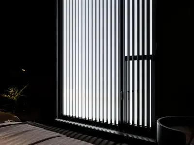 3D model of modern bedroom bathroom suite design 3D model