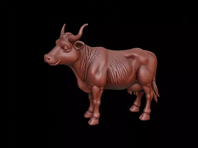 Cow Animal Sculpture 3D print model get
