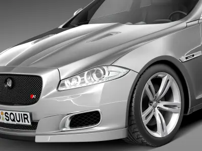 Jaguar XJR 2014 3D model