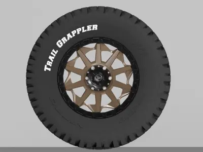 Offroad tyre 3D model