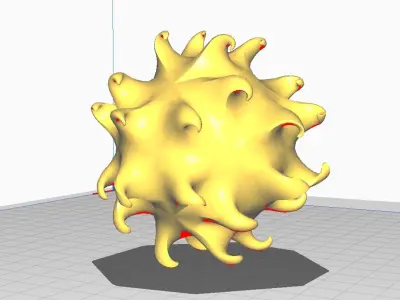 Art ball decoration Free 3D print model