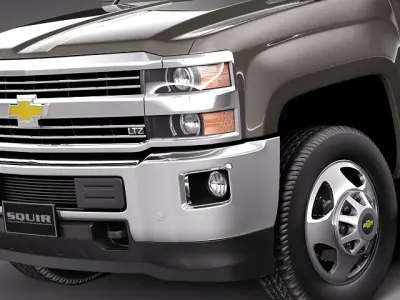 Chevrolet Silverado HD 2015 Long 3D model