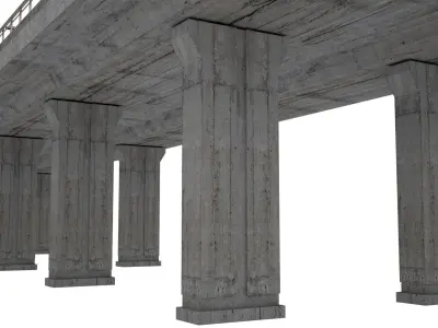 Bridge Low-poly 3D model