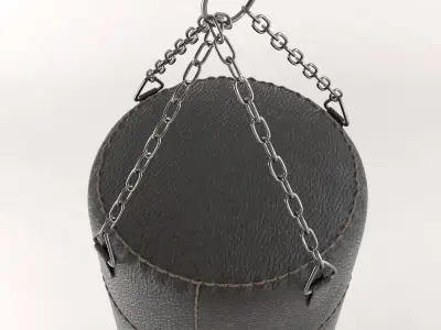 Leather Punching Bag 3D model