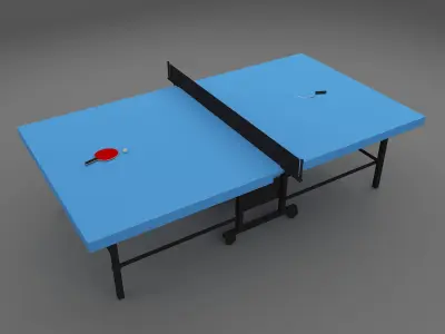 pingpong ping pong table 3D model