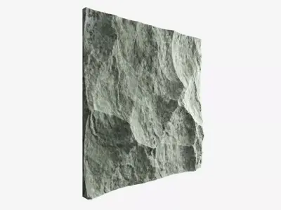 399-RockPanel piece of stone on wall 3D model