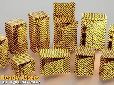 10 Safe Game Asset Low-poly 3D model