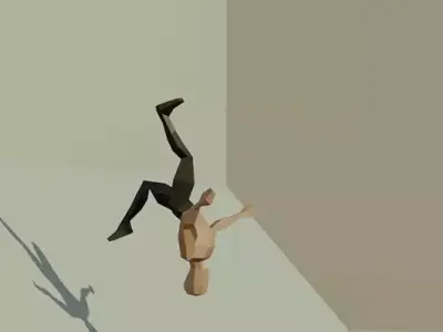 Backflip  Animation Rigged in Blender Free 3D model