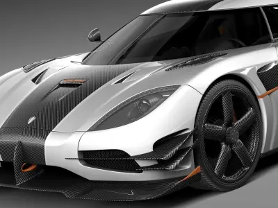 Koenigsegg One-1 2014 3D model