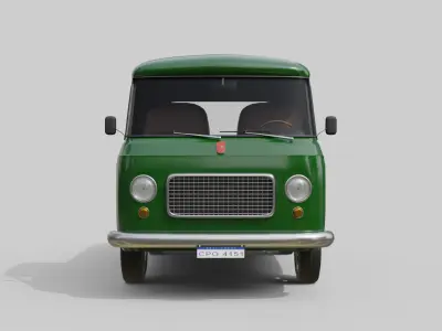 Realistic Vintage Pickup Truck High-Detail Game-Ready Asset Low-poly 3D model