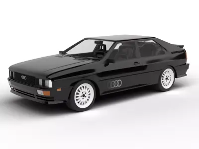 Audi Quattro UR 1980 3d model 3D model