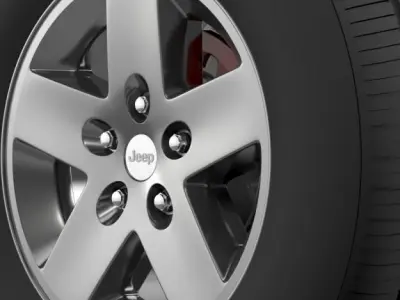 Jeep Wrangler Rubicon wheel 3D model