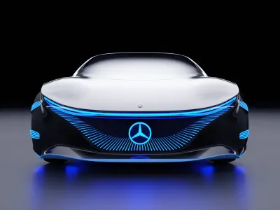 Mercedes Vision avtr Low-poly 3D model