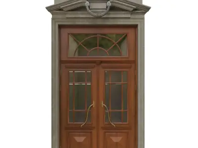 Entrance classic door 04 3D model