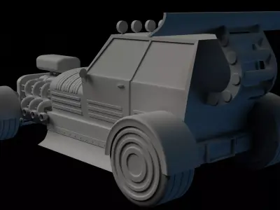 Hot Rod 3D model