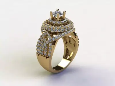 New design ring 2020 for women R41 3D model