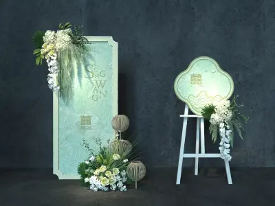 Wedding decoration 3D model