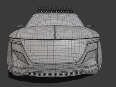 Limousine Car 3D model