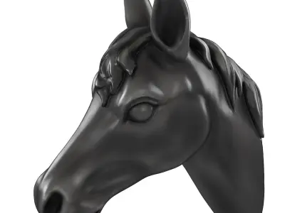 Decorative horse head 3D model