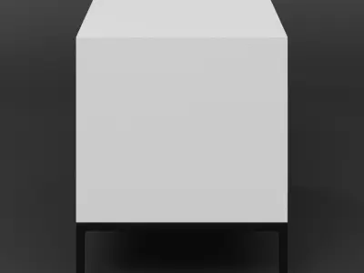 White Side Table 3D model