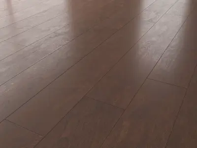 Wood Floor Oak Seal Brown Brushed 3D model
