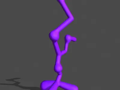 Strange line things pack Low-poly 3D model