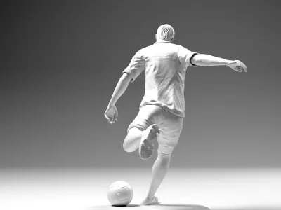 Footballer 02 Footstrike 04 Stl  3D print model