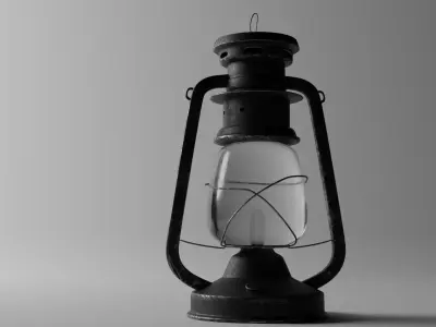 Rusty Lantern Free 3D model