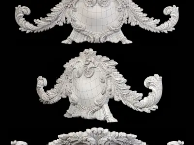 Classic carved 062 3D model