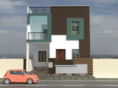 INDIAN MODERN HOUSE DESIGN Free 3D model